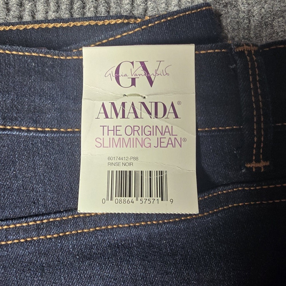 GV Amanda Original Slimming Jeans Women's Size 18 NWT Color: Denim Blue - Picture 2 of 10
